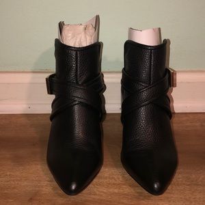 Tasty Black Leather Booties